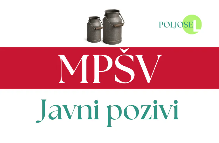 Javni poziv za dodjelu podrške za unapređenje kvaliteta sirovog mlijeka za 2025. godinu