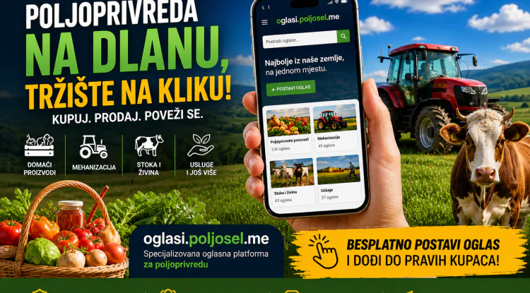 Poljosel oglasi: kupovina i prodaja poljoprivrednih proizvoda
